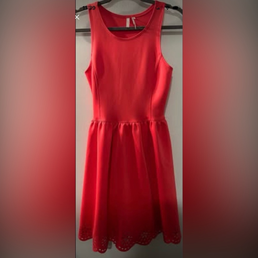 Frenchi Orange Frenchi Stretchy dress size M (30”-34”X35”